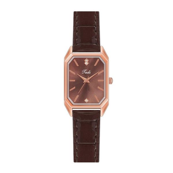 wristwatches ladies watch square scale small dial slub pattern leather belt quartz fashion rose gold romantic luxury bracelet, Slivery;brown
wristwatches ladies watch square scale small dial slub pattern leather belt quartz fashion rose gold romantic luxury bracelet, Slivery;brown