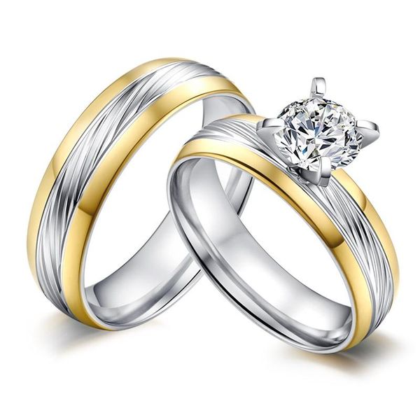 wedding rings engraved twill zircon finger ring anniversary romantic lover couple for engagement party anillo, Slivery;golden
wedding rings engraved twill zircon finger ring anniversary romantic lover couple for engagement party anillo, Slivery;golden
