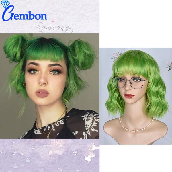 synthetic wigs 11inch short wavy with bangs colorful heat resistant cosplay party summer use for american white/black women
synthetic wigs 11inch short wavy with bangs colorful heat resistant cosplay party summer use for american white/black women