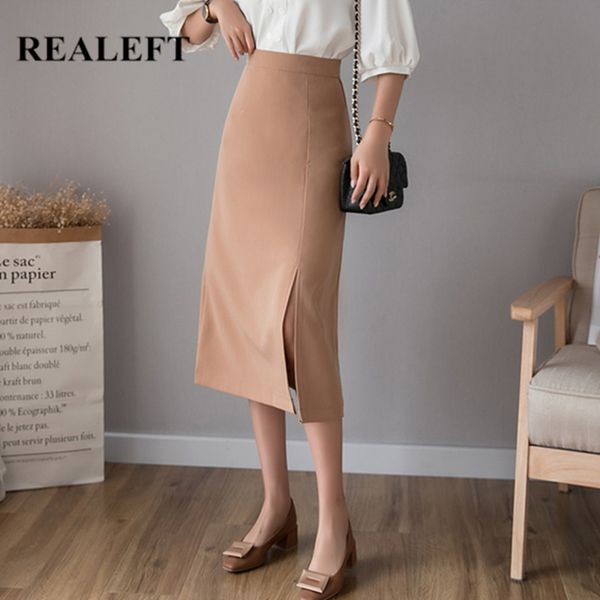 spring korean ol style wrap skirts chic solid a-line midi front split sheath pencil female 210428, Black
spring korean ol style wrap skirts chic solid a-line midi front split sheath pencil female 210428, Black