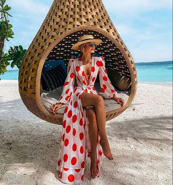 casual dresses 2021 autumn elegant polka dot printed medium and long dress v-neck sleeve large swing beach party sun, Black;gray
casual dresses 2021 autumn elegant polka dot printed medium and long dress v-neck sleeve large swing beach party sun, Black;gray