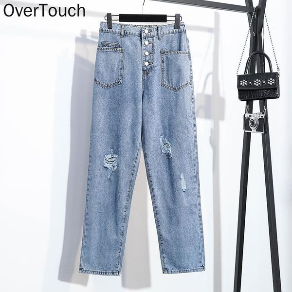 women's jeans 2021 women pants loose denim hole ripped female high elastic waist harem basic blue trousers oversize
women's jeans 2021 women pants loose denim hole ripped female high elastic waist harem basic blue trousers oversize