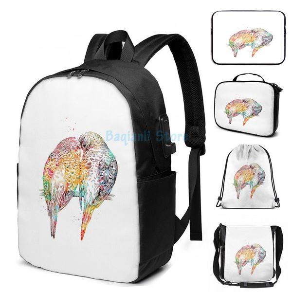 funny graphic print parrots in love usb charge backpack men school bags women bag travel laptop
funny graphic print parrots in love usb charge backpack men school bags women bag travel laptop