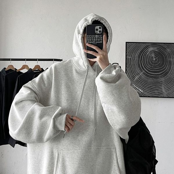 men's hoodies & sweatshirts pr 2021 solid color hooded sweatshirt male oversized streetwear thicken casual loose, Black
men's hoodies & sweatshirts pr 2021 solid color hooded sweatshirt male oversized streetwear thicken casual loose, Black