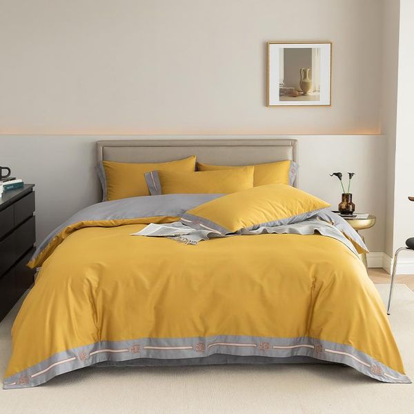 bedding sets luxury yellow cotton embroidery set duvet cover bed linen pillowcase pillow fitted sheet hometextile king size
bedding sets luxury yellow cotton embroidery set duvet cover bed linen pillowcase pillow fitted sheet hometextile king size