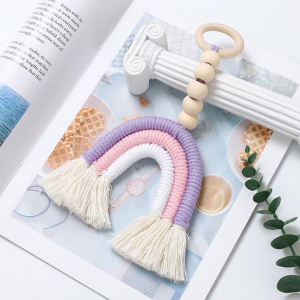 decorative objects & figurines pography prop home decor rainbow multifunction macrame ornament woven for childrens room wall hanging gift wi
decorative objects & figurines pography prop home decor rainbow multifunction macrame ornament woven for childrens room wall hanging gift wi