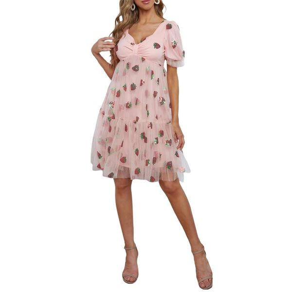 casual dresses women's sweet dress, short sleeve strawberry print ball gown dress for party vacation holiday travelling dating, Black;gray
casual dresses women's sweet dress, short sleeve strawberry print ball gown dress for party vacation holiday travelling dating, Black;gray
