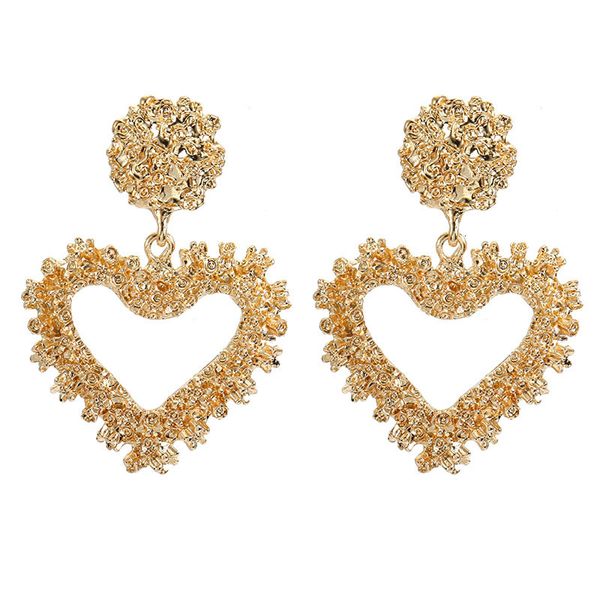studs earrings fashion personality exaggeration metal simple geometric heart-shaped embossed, Golden;silver
studs earrings fashion personality exaggeration metal simple geometric heart-shaped embossed, Golden;silver
