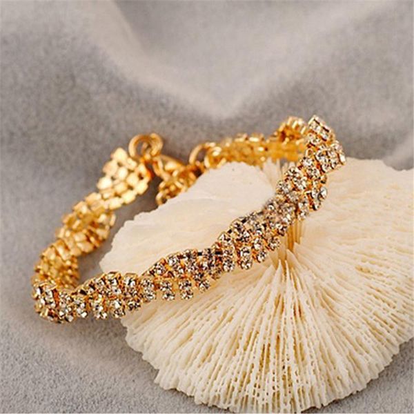 link, chain transparent crystal zircon bracelet ladies party wedding accessories fashion wholesale, Black
link, chain transparent crystal zircon bracelet ladies party wedding accessories fashion wholesale, Black