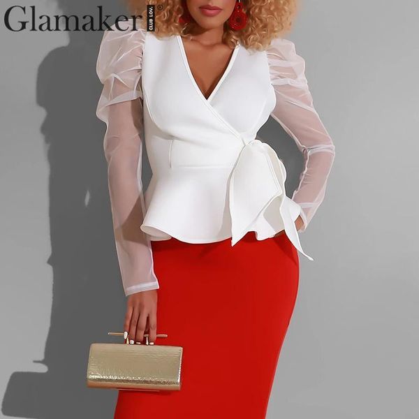glamaker puff sleeve white office lady blouse shirt women mesh patchwork transparent club spring elegant bandage blouse 210414
glamaker puff sleeve white office lady blouse shirt women mesh patchwork transparent club spring elegant bandage blouse 210414