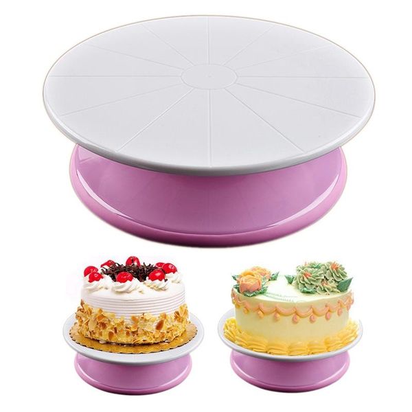 29cm diy pan baking tool plastic cake plate turntable rotating anti-skid round stand decorating rotary table kitchen & pastry tools
29cm diy pan baking tool plastic cake plate turntable rotating anti-skid round stand decorating rotary table kitchen & pastry tools
