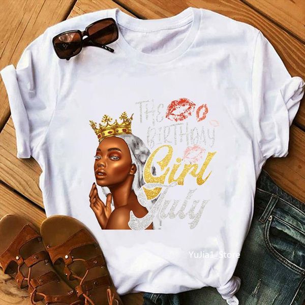 the birthday january to womens december girl lip crown graphic women black magic vogue t shirt femme, White
the birthday january to womens december girl lip crown graphic women black magic vogue t shirt femme, White