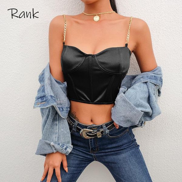 women's tanks & camis summer crop women bustier bras blackless chain strap y2k padded cropped casual satin black clothes 2021, White
women's tanks & camis summer crop women bustier bras blackless chain strap y2k padded cropped casual satin black clothes 2021, White