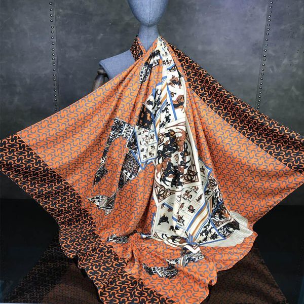 scarves koi leaping fashion western style 130 silk scarf horse pattern printing shawl female big headscarf sunscreen gift, Blue;gray
scarves koi leaping fashion western style 130 silk scarf horse pattern printing shawl female big headscarf sunscreen gift, Blue;gray