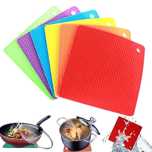 mats & pads 1pcs silicone pot holder heat resistant mitts multipurpose non-slip
mats & pads 1pcs silicone pot holder heat resistant mitts multipurpose non-slip