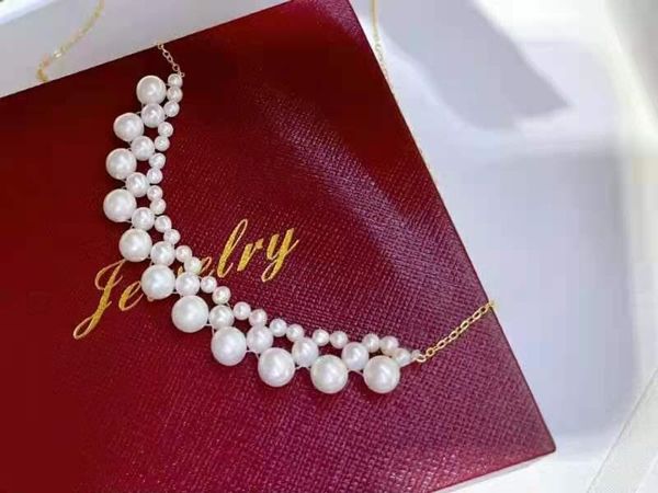 chains fashion women natural pearl necklace handmade 3-6mm beads jewlery gifts, Silver
chains fashion women natural pearl necklace handmade 3-6mm beads jewlery gifts, Silver