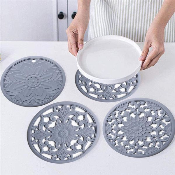 mats & pads 3pcs/set silicone trivet mat non slip coasters pot holder for table kitchen accessories
mats & pads 3pcs/set silicone trivet mat non slip coasters pot holder for table kitchen accessories
