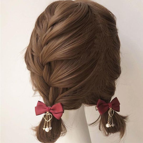 hair clips & barrettes korean sweet rhinestone love heart bow clip trendy girls hairpins prom decoration for women headdress accessories, Golden;silver 
hair clips & barrettes korean sweet rhinestone love heart bow clip trendy girls hairpins prom decoration for women headdress accessories, Golden;silver