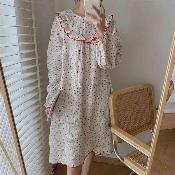 casual dresses printed florals homewear es chic 2021 night sweet loose all match soft fashion pajamas sets mnwu, Black;gray
casual dresses printed florals homewear es chic 2021 night sweet loose all match soft fashion pajamas sets mnwu, Black;gray