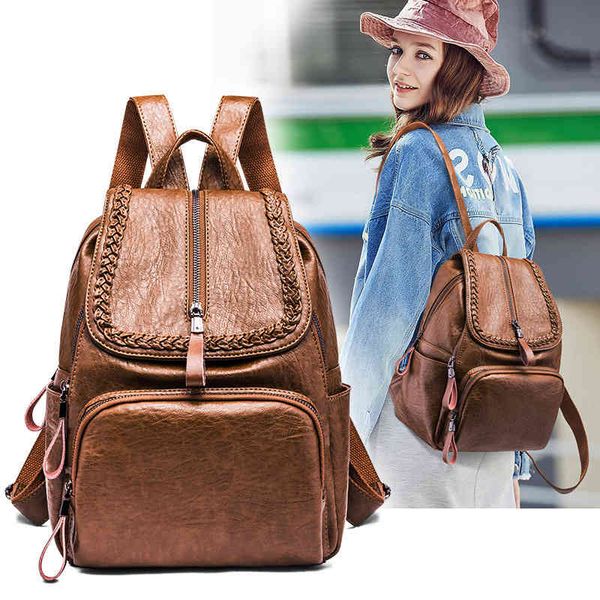 fashion anti theft women's 2021 spring new backpack korean version easy to take large capacity travel bag
fashion anti theft women's 2021 spring new backpack korean version easy to take large capacity travel bag