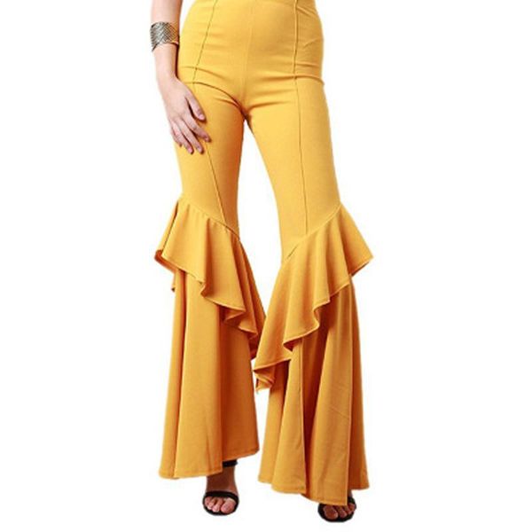 women's pants & capris 2021 plus size fashion ruffle flare wide leg women bodycon mid waist bell-bottoms pant vintage solid trouser 8 c, Black;white
women's pants & capris 2021 plus size fashion ruffle flare wide leg women bodycon mid waist bell-bottoms pant vintage solid trouser 8 c, Black;white