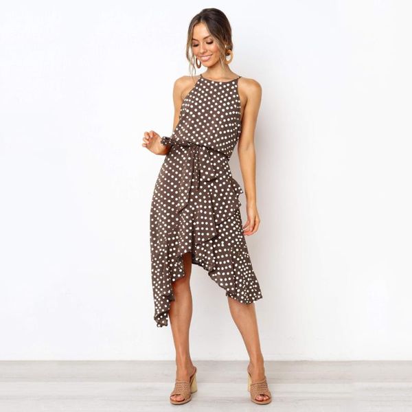 asymmetrical polka dot tank dress summer tunic a line vintage ruffles midi dresses streetwear casual party vestido elegant femme, Black;gray
asymmetrical polka dot tank dress summer tunic a line vintage ruffles midi dresses streetwear casual party vestido elegant femme, Black;gray