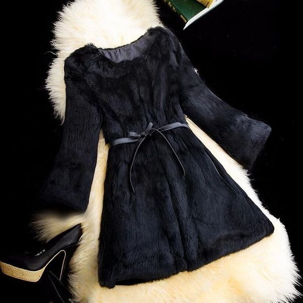 women's fur & faux real women coat fashion slim ninth sleeve solid jacket warm plush coats y921, Black
women's fur & faux real women coat fashion slim ninth sleeve solid jacket warm plush coats y921, Black