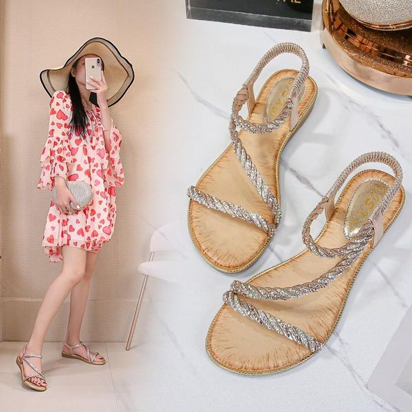 summer style women ladies fashion crystal bling flat sandals beach casual shoes retro platform #1935, Black
summer style women ladies fashion crystal bling flat sandals beach casual shoes retro platform #1935, Black