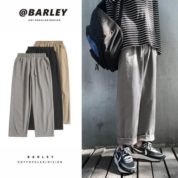 men's pants cotton wide-leg fashion drawstring casual men streetwear loose hip-hop straight-leg mens trousers s-2xl, Black
men's pants cotton wide-leg fashion drawstring casual men streetwear loose hip-hop straight-leg mens trousers s-2xl, Black