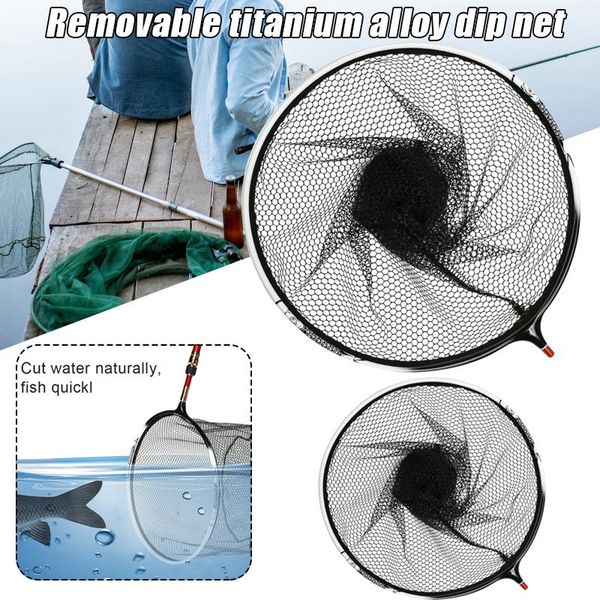 fishing dip net foldable titanium alloy anti adhesive hook brail for puz777 accessories
fishing dip net foldable titanium alloy anti adhesive hook brail for puz777 accessories