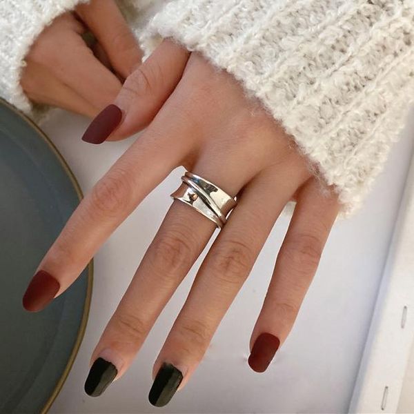 cluster rings wide for women and men simple smooth open index ring silver color fashion jewelry stainless metal jewellery, Golden;silver
cluster rings wide for women and men simple smooth open index ring silver color fashion jewelry stainless metal jewellery, Golden;silver