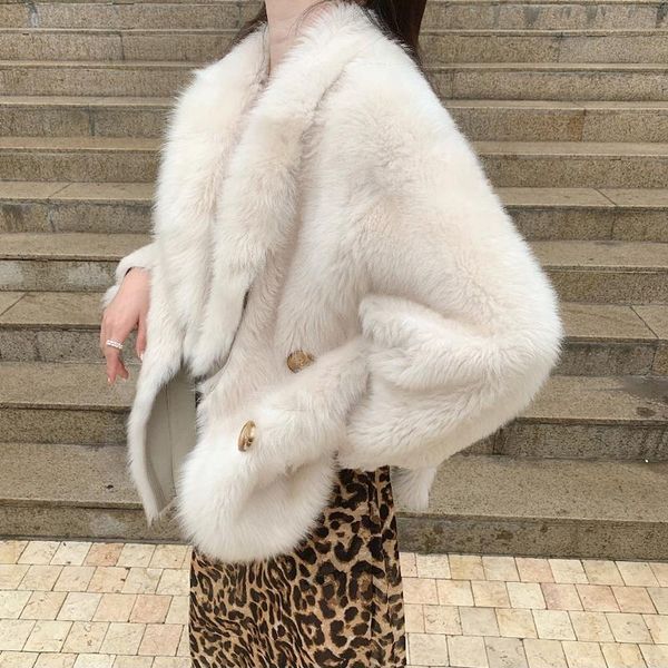 women's leather & faux off-season clearance high-quality fur coat female plush korean fashion short, Black
women's leather & faux off-season clearance high-quality fur coat female plush korean fashion short, Black