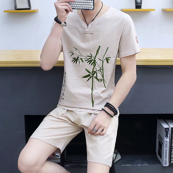 men's t shirts summer chine style suit hanfu cotton linen short-sleeved t-shirt tang drs meditation costume cloth v, White;black
men's t shirts summer chine style suit hanfu cotton linen short-sleeved t-shirt tang drs meditation costume cloth v, White;black