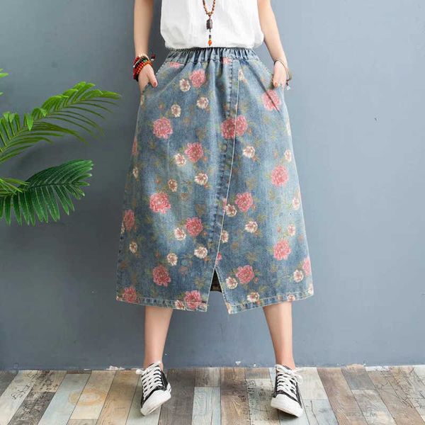 skirts casual high waist long denim women elegant front split maxi jean fashion ladies blue floral print h7sb, Black
skirts casual high waist long denim women elegant front split maxi jean fashion ladies blue floral print h7sb, Black