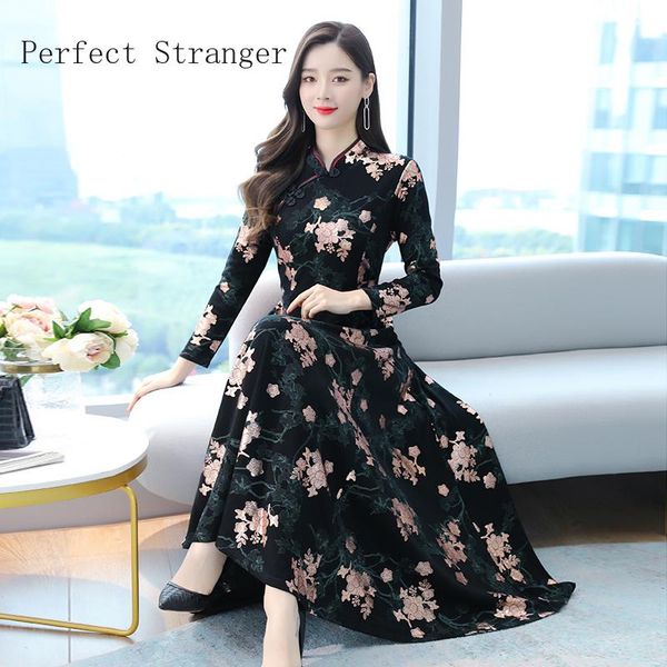 autumn winter arrival stand collar long sleeve printed women dress plus size -4xl casual dresses, Black;gray
autumn winter arrival stand collar long sleeve printed women dress plus size -4xl casual dresses, Black;gray