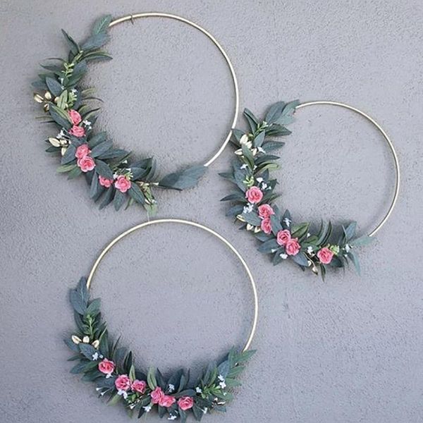 decorative flowers & wreaths 5pcs 15-40cm diy metal wreath iron circle round ring craft party baby shower wedding decoration garden home dec
decorative flowers & wreaths 5pcs 15-40cm diy metal wreath iron circle round ring craft party baby shower wedding decoration garden home dec