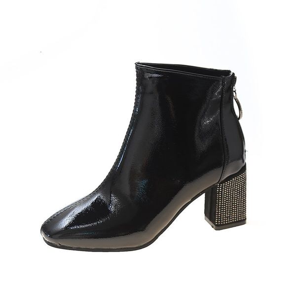 boots trend med heels women's fashionable boots smooth recreation surface solid toe pointed glass shoes bling boot mujer s8qv, Black
boots trend med heels women's fashionable boots smooth recreation surface solid toe pointed glass shoes bling boot mujer s8qv, Black