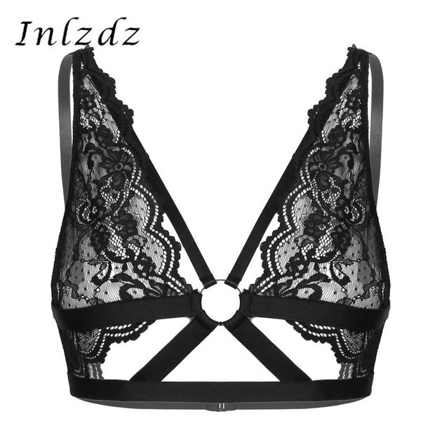 bras womens erotic bra see-through floral lace strappy hollow out o-ring bralette lingerie brassiere underwear, Red;black
bras womens erotic bra see-through floral lace strappy hollow out o-ring bralette lingerie brassiere underwear, Red;black