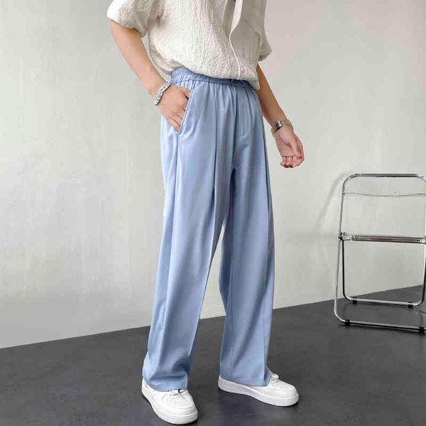 men's pants summer drawstring wide-leg fashion blue black suit men korean loose straight-leg dress mens trousers d2aa
men's pants summer drawstring wide-leg fashion blue black suit men korean loose straight-leg dress mens trousers d2aa