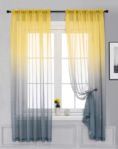 modern gradient color tulle window curtain two-way wear rod for living room bedroom el decoration screen & drapes
modern gradient color tulle window curtain two-way wear rod for living room bedroom el decoration screen & drapes