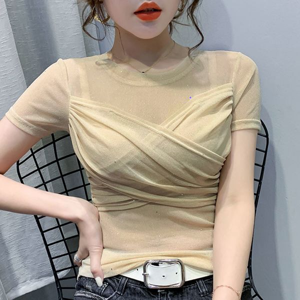 blouse women blusas solid o-neck chiffon shirt summer short sleeve shirts clothes d64 210426, White
blouse women blusas solid o-neck chiffon shirt summer short sleeve shirts clothes d64 210426, White