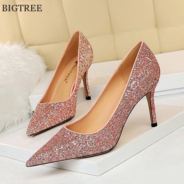 dress shoes shining glitter pink women's wedding 2021 pointed toe party women pumps sequined cloth high heels woman fashion, Black
dress shoes shining glitter pink women's wedding 2021 pointed toe party women pumps sequined cloth high heels woman fashion, Black