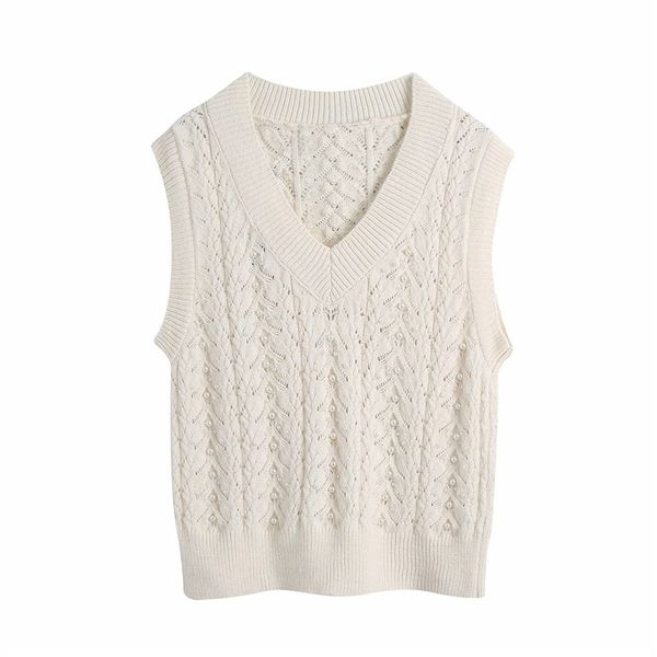 sweet women solid sweater vest fashion ladies pearl knitted elegant female chic white v-neck pullovers 210430, White;black
sweet women solid sweater vest fashion ladies pearl knitted elegant female chic white v-neck pullovers 210430, White;black