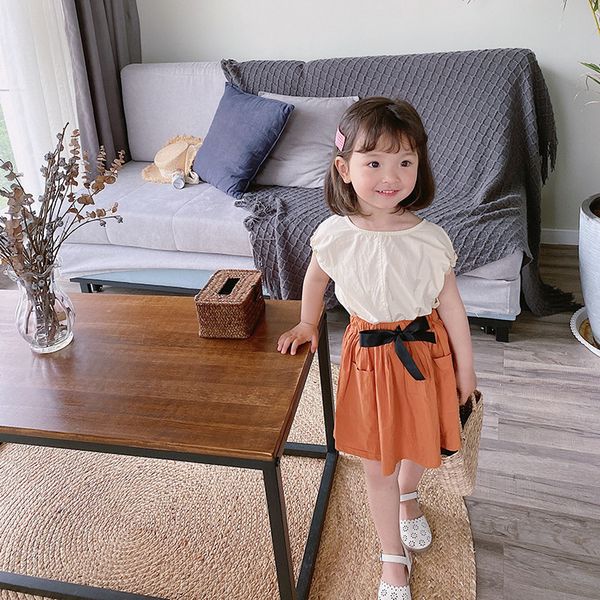 summer girls cute short sleeve blouse and bowknot skirt 2 pcs sets kids cotton casual clothes baby girl outfits 210508, White
summer girls cute short sleeve blouse and bowknot skirt 2 pcs sets kids cotton casual clothes baby girl outfits 210508, White