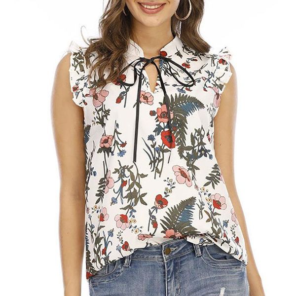 women's blouses & shirts vetement femme floral ruffled v-neck tank white printed sleeveless casual women clothing 2021 summer
women's blouses & shirts vetement femme floral ruffled v-neck tank white printed sleeveless casual women clothing 2021 summer
