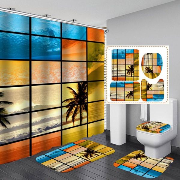 sunset seaside 3d shower curtain 4pcs set waterproof polyester fabric non-slip u shape mat rug toilet print cover with 12 hooks curtains
sunset seaside 3d shower curtain 4pcs set waterproof polyester fabric non-slip u shape mat rug toilet print cover with 12 hooks curtains
