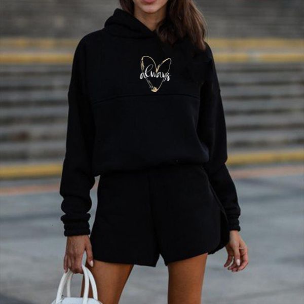 love print long sleeve two womenpant piece set tracksuit winter hoodies short pants sports female sportswear shorts suit, White
love print long sleeve two womenpant piece set tracksuit winter hoodies short pants sports female sportswear shorts suit, White