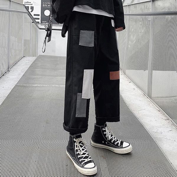 men patchwork harajuku cargo pants 2021 mens korean fashions black sweatpants joggers male designer casual harem for men's
men patchwork harajuku cargo pants 2021 mens korean fashions black sweatpants joggers male designer casual harem for men's