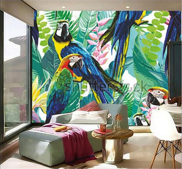 wallpapers latest custom 3d large mural colorful parrots and exotic flowers living room tv background bedroom wall wallpaper
wallpapers latest custom 3d large mural colorful parrots and exotic flowers living room tv background bedroom wall wallpaper