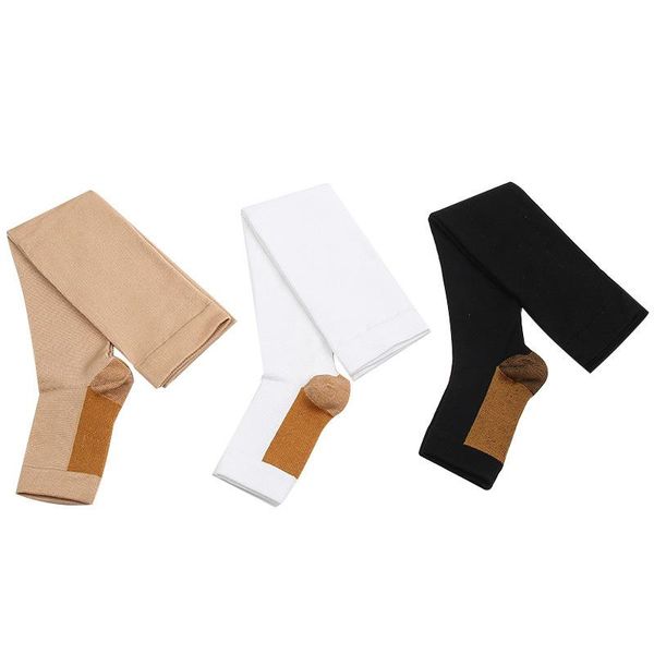 sports socks compression stockings open toe knee high support for men and women comfort help blood flow, Black
sports socks compression stockings open toe knee high support for men and women comfort help blood flow, Black